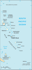 Mapa Vanuatu