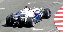 Photographie de l'arrière de la monoplace de Nick Heidfeld au Grand Prix de Monaco 2008