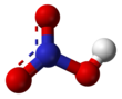Шариковая модель азотной кислоты