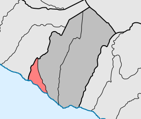 Localização no município de Ponta do Sol