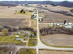 Pine Creek runs through town