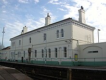 Portslade railway station has Italianate overtones. Portslade Station 5.jpg