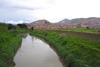 Río Tunjuelo en Ciudad Bolívar.