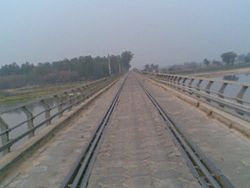 Rail Road bridge near Makhu
