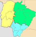 Miniatura para Lista de regiões geográficas intermediárias e imediatas de Mato Grosso do Sul