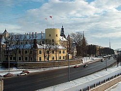 Riian linna, jossa Latvian historian museon tilat sijaitsevat.