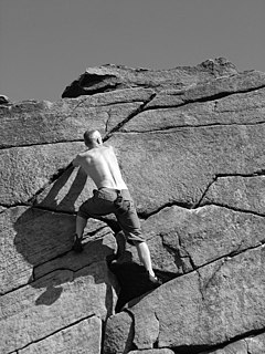 Rock Climbing on Burbage Rocks - geograph.org.uk - 356706