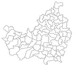 Mapa lokalizacyjna okręgu Kluż