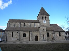 De kerk van Saint-Loup-de-la-Salle