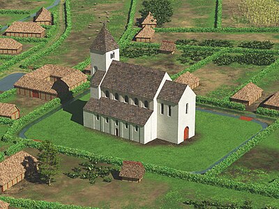 3D reconstruction of Saint Laurentius church around 1300