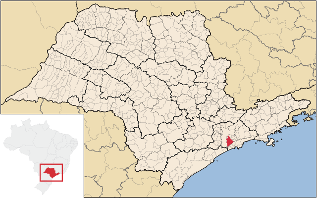 Localização de São Bernardo do Campo em São Paulo