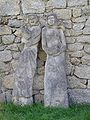 Sculptures de femmes à Masgot (Creuse)