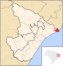 Localização de Brejo Grande em Sergipe