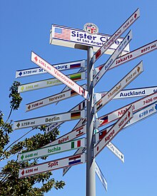 A sign near LA City Hall displaying Los Angeles' sister cities Sister cities of Los Angeles.jpg