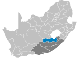 Municipalità Distrettuale di Joe Gqabi – Localizzazione