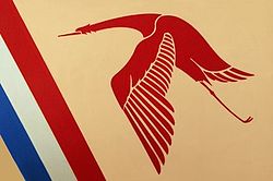 Emblém letky SPA 3. Pruh v barvách francouzské trikolóry byl ve francouzském letectvu označením esa.