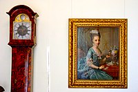 Портрет герцогини Луизы Фредерики в интерьере дворца Людвигслюст.