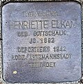 Stolperstein für Henriette Elkan