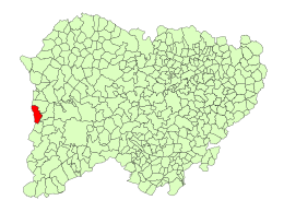 Aldea del Obispo – Mappa