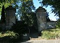 Hochkreuz, Toranlage und Mauer des Ev. Friedhofes Tecklenburg