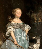 狩りの女神ディアーナに扮した少女 (c.1669) Muzeum Pałacu Króla Jana III w Wilanowie