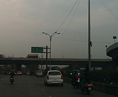 Southern terminus of Thane–Belapur Road at Sion Panvel Highway near Turbhe.