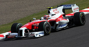 Timo Glock Japanin GP:n harjoituksissa.