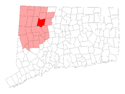 Location within Litchfield County, Connecticut