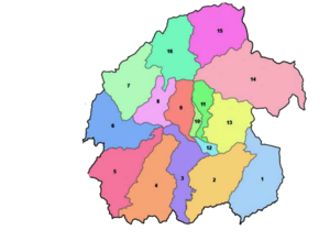 Ward divisions of Triyuga