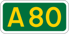 A80 road shield
