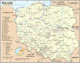 Kaart van Polen