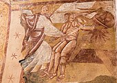 Adam et Ève défendus par un ange (5).