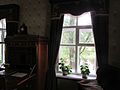 Vue depuis la fenêtre du bureau de Dostoïevski vers la rivière et le chemin