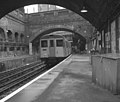 Station Whitechapel toen de East London Line nog een metrolijn was