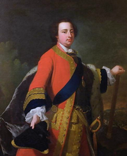 Allied commander Cumberland, whose personal courage was offset by poor battlefield control William Augustus, Duke of Cumberland.png