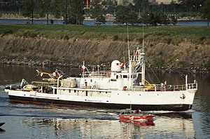 «Калипсо» заходит в порт Монреаля, 1980 год