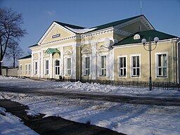 Järnvägsstationen i Snovsk.