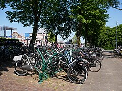 Hoorn, Fahrradständer im Stadtzentrum