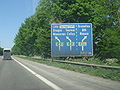 Die A16 beim Échangeur de Tournai an der A8
