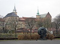 Akershus Castle and palace was often used as a royal residence by the Dano-Norwegian kings Akershus - Oslo, Norway - panoramio.jpg