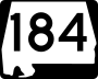State Route 184 marker