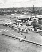 Aerial view of Anduki Airfield in 1967.