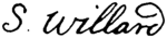 Уиллард Саймон из Appletons - Samuel signature.png