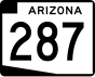 State Route 287 marker