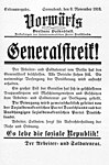 Ekstrautgave av Vorwärts fra vendepunktdagen 9. november 1918