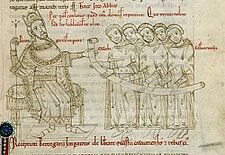 Berengar I. s mnichy (iluminace z 12. století)