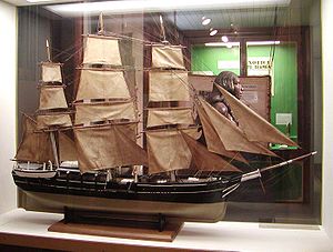 Model of a 19th-century vessel in the Bishop M...