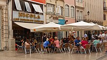 Nicola cafe and restaurant in Ferreira Borges Street, Coimbra, Portugal. Cafe Nicola, Coimbra.jpg