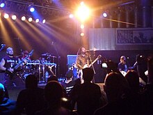 Cavalera Conspiracy performing in 2011 Cavalera Conspiracy SB.JPG