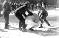 Image 72Lapua Movement supporters beating the "red officer" Eino Nieminen in front of the Vaasa courthouse during the 4 June 1930 riot. (from History of Finland)